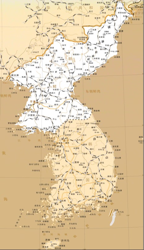 地图-朝鲜半岛国花-无穷花国旗·国徽·国歌韩国村经过一年多的建设